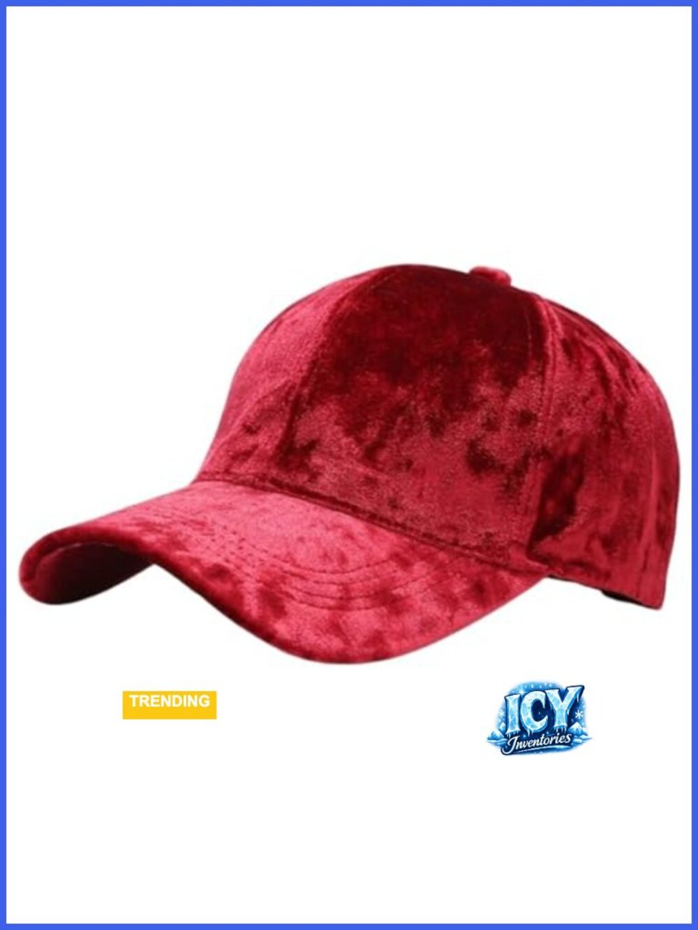 Velvet Baseball Cap Adjustable Curved Brim Retro Casual Hat